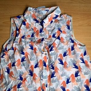 New Corey Lynn Calter Talia cut out blouse top